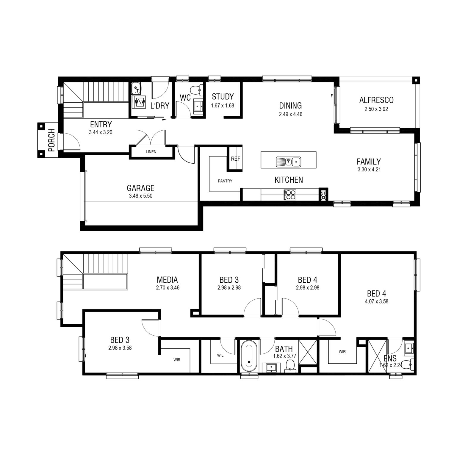 house-design-plan-9-5x10-5m-with-5-bedrooms-house-idea-duplex-house