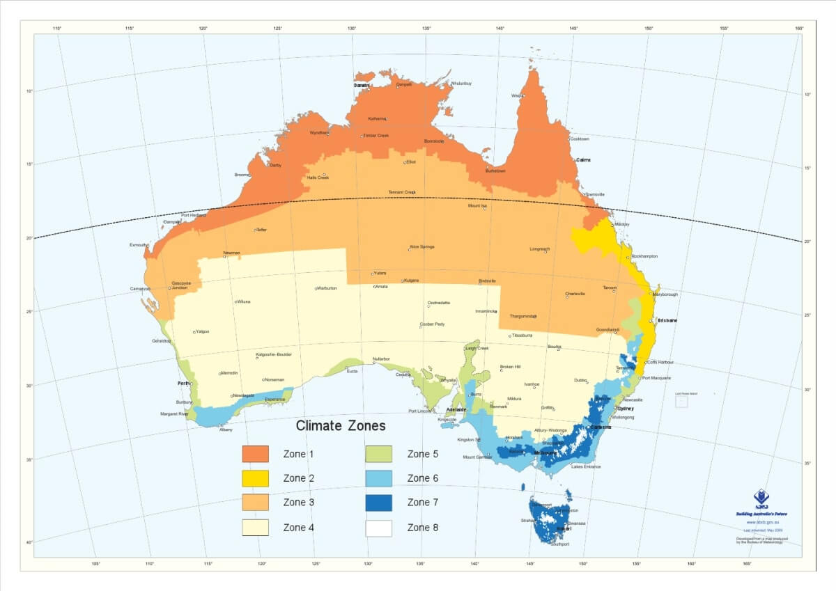 Australia Climate Zone Map