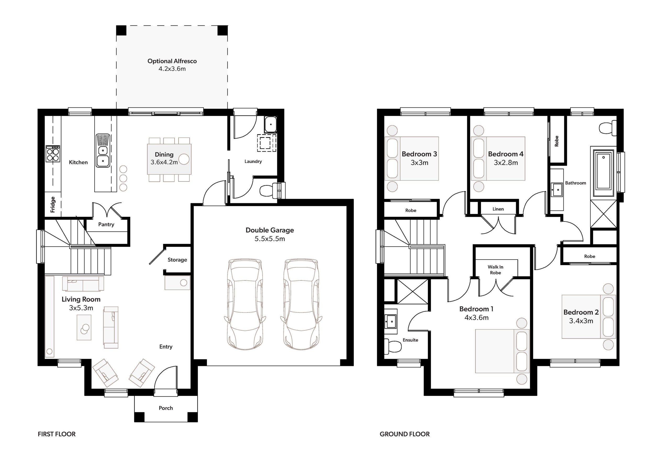 a functional floor plan for a home rebuild